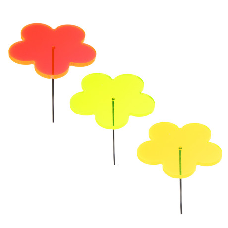 INBLOOM Фигурка декоративная на стержне Цветок 5,5x5,5x50см, акрил, металл