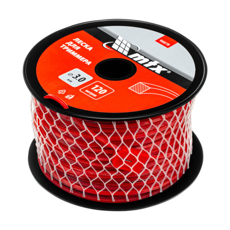 Леска для триммера квадрат 3,0 мм х 120 м, на катушке MTX