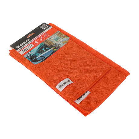 ЕРМАК Набор салфеток из микрофибры 3шт (25х30см + 30х30см + 30х35см), Universal