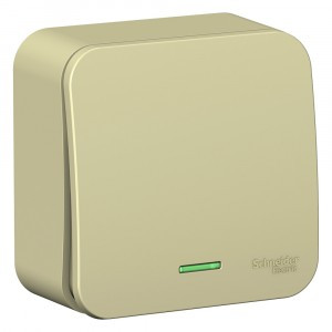 Systeme Electric BLANCA выкл. (перекл. проходной) ОУ 1 кл. 10А беж. (пл.осн., инд.) BLNVA106117(15!)