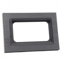 OVIVO Рамка СУ для 2-ой роз QUANTUM с земл., серый магнит, 405-310000-266