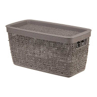 Коробка БЯЗЬ с крышкой 28х14х14 4л Французский Серый М2325