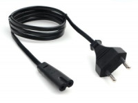 Кабель питания для магнитофона Cablexpert PC-184-VDE-1M, 1м, CEE 7/16 - C7, VDE, 2-pin, 2х0,75,черн.