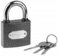 Замок ЗУБР &quot;МАСТЕР&quot; навесной, металлический корпус, закаленная дужка, 50мм