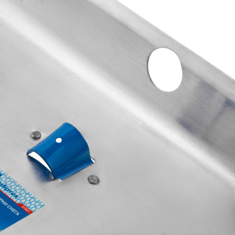 Лопата для уборки снега тротуарная, алюминиевая, 600 х 400 мм, без черенка, Сибртех