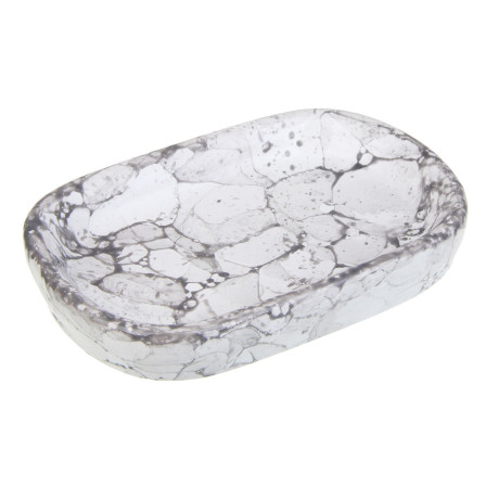VETTA Мыльница, 13,5x9x2,5 см, керамика, "Космос", мрамор белый