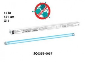 TDM лампа  бактерицидная УФ-С излуч UVC T8 15W G13 438x25 безозон SQ0355-0037