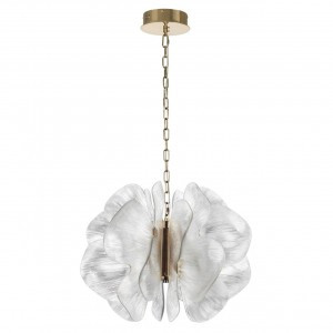 ODEON LIGHT 5089/80L L-VISION ODL25 559 под латунь/прозр./акрил Люстра LED 80W 3500K 5787lm SIAMA