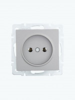 Lezard VESNA мех. роз. СУ 1 мест. 16А платина (ПБТ) (корп. ABS)  742-3588-121B