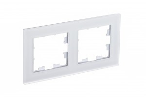 Systeme Electric AtlasDesign Nature рамка СУ 2 мест. матовое стекло белый ATN330102 (2!)