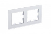 Systeme Electric AtlasDesign Nature рамка СУ 2 мест. матовое стекло белый ATN330102 (2!)