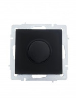 Lezard VESNA мех. диммер СУ 1 кл. 16А (35вт) черный бархат для LED ламп (корп. ABS)  742-4288-163