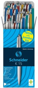 Ручка шариковая SCHNEIDER K15 корпус ассорти, синяя 3080 915889