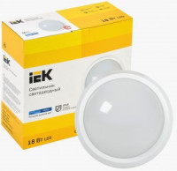 IEK св-к св/д ЖКХ ДПО 5051 18W(1770lm) 6500К IP65 круг белый 220x98 LDPO0-5051-18-6500-K01