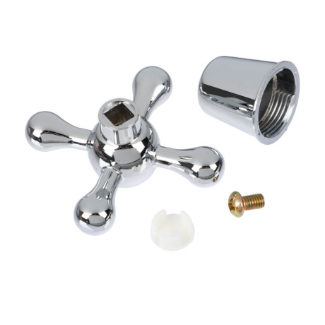 Ручка для смесителя, под квадрат, крест, пластик