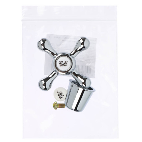 Ручка для смесителя, под квадрат, крест, пластик