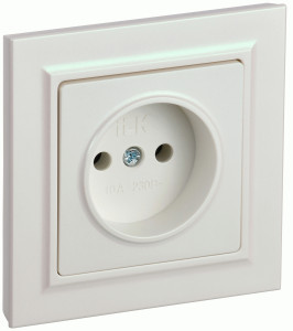 IEK BRITE роз. СУ 1 мест. 10А жемчуг РСР10-1-0-БрЖ BR-R10-10-K36-F