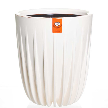 Горшок СИГМА 18л ВАНИЛЬ с вкладкой СИ30-31