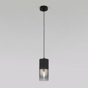 EUROSVET св-к подвес. 1x60W E27 100x100x980 мет/стекл/черн/хром 50233/1 a058498
