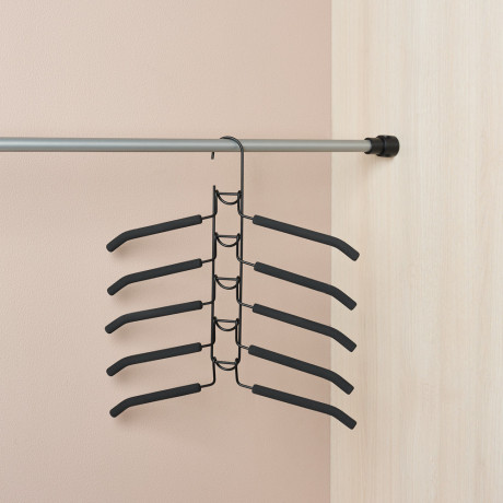 VETTA Вешалка-органайзер на 5 вещей с покрытием из вспененного ПВХ