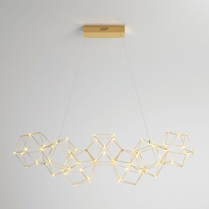 Eurosvet св-к подвесной  LED 1974lm 945х325х1200 металл медный Uma 90168/7 a061145