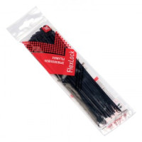 EKF хомут нейлон PA6.6 черный 2.5x100 (50шт) FlexLock (DuPont) PROxima plc-fl-ctsb-2.5x100-r