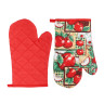 Прихватка-варежка, 100% полиэстер, 17х25см, 4 дизайна