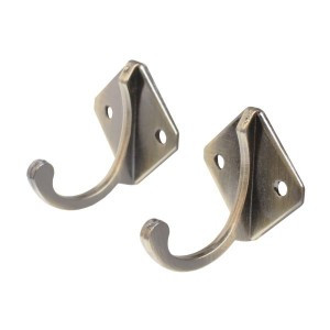 Крючок-вешалка мебельн 1-рожк СТАНДАРТ 1011 AB ст.бронза (2шт цена за уп) Инд. уп. на подвес(600,50)