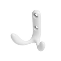 Крючок-вешалка мебельн 2-рожк СТАНДАРТ 335 WW мат.белый Инд. уп. на подвесе (600,50)