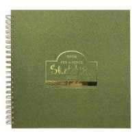 Скетчбук для эскизов 295х295мм,80л,крем.бл.90гр/м,спир,обл.тв. Cream 00136 1144800