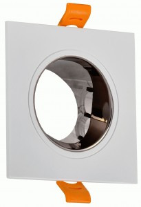 IEK св-к 4107 встр. поворотн. GU10 белый/шокол. пласт.