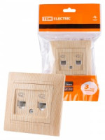 TDM Лама роз. СУ RJ11 2 мест. телефонная сосна SQ1815-0318