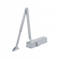 Доводчик дверной, морозостойкий со скольз. тягой БУЛАТ PROFI ДД 802/3 А-S (40-90 кг) серебро(10)