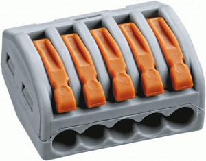 Navigator клемма СМК 222-415 с рычагом 5х(0,08-4мм2) 32А 400V (уп.50 шт, цена за уп) NTC-R-5 71291