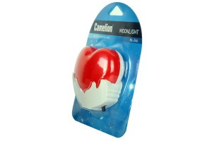 Camelion NL-246 ночник св/д 0.5W 70x65x60 Сердце, 220V, пластик/выкл.