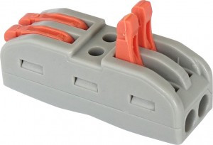 GENERAL клемма СМК 222-422 с рычагом проходная 2х(0,08-4мм2) (уп.50шт, цена за шт) GTER5-02 800484