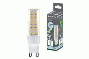 TDM G9 220V 7W(665lm) 4000К 4K, 17,5x65,5мм пластик SQ0340-0226