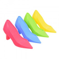 Стопор для дверей "Туфли" 17,5х6х10,5см, винил, 4цвета в ассортименте, в дисплее по 8шт  VORTEX 24