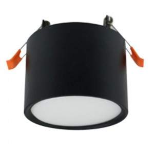 Ecola GX53SP 5375 св-к встраив. СПОТ без обода Черный матовый 82x60 SR535BECB (10!)