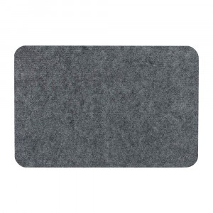 Коврик придверный вл/впит Ребристый Slim 40*60см,серый,ворс п/э,подложка TPR,24385/ VORTEX