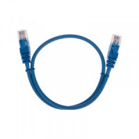 REXANT коммутац. шнур (патч-корд) U/UTP, cat5e, 0,5м, литой, RJ45-RJ45, LSZH, синий, 02-0104-05
