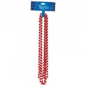 Бусы "Классик" цвет красный Волшебная страна 104069 (кратность 12!!!)