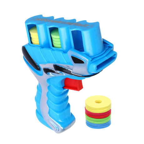 ИГРОЛЕНД Пистолет "Дискострел", стреляет мягкими дисками, РР, 18,5х4х20,5 см, 2 цвета