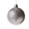 Набор елочных украшений Т558 Серебро Шары микс 4см*16шт 6см*20шт (круг.короб)(32)