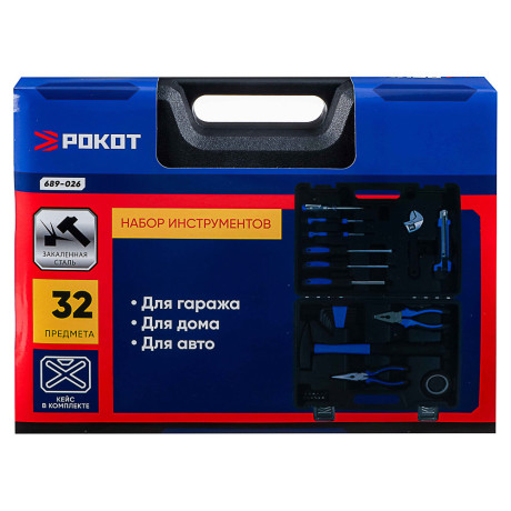 РОКОТ Набор инструмента 32 предмета, кейс