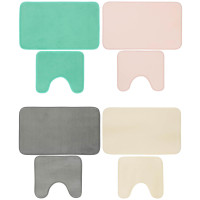 VETTA Набор ковриков для ванной &quot;Коралл&quot;, 75х45см + 45х40см, микрофибра, 4 цвета