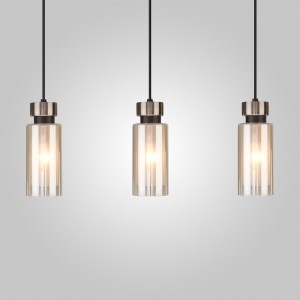 EUROSVET св-к подвесной E14 3x15W 540х900 металл черный/белый/янтарный Amado 50115/3 a050251