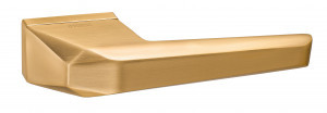 Ручка дверная компл.прямоуг.основ. РЕНЦ Бавено золото матовое сатинированное INDH 316-01 SSG