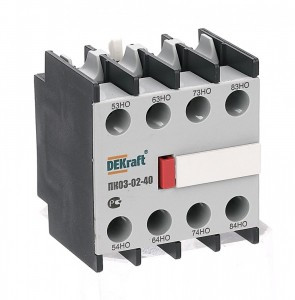 DEKraft ПК-03-02 приставка контактная доп. контакт. фронт. монтажа 4НЗ 24104DEK (6!)