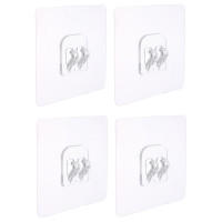 VETTA Набор крючков на липком слое, ПВХ, 7x7 см, 4 шт.